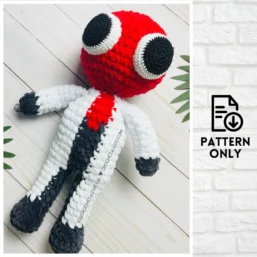 PDF Pattern - Red - Roblox Rainbow Friends