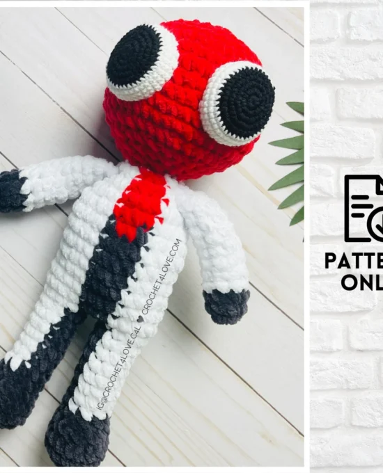 PDF Pattern – Red – Roblox Rainbow Friends