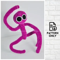 PDF Pattern - Crochet stuffed dolls toys - Purple - Roblox Rainbow Friends