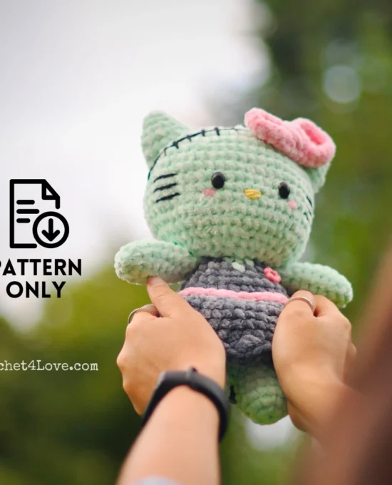 PDF Pattern – Kitty Zombie friend