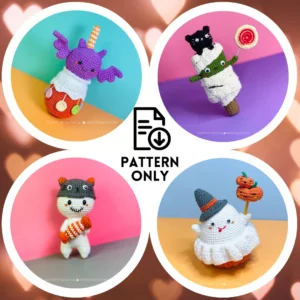 PDF Pattern - Set 4 Halloween Desserts