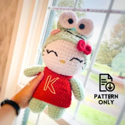 PDF pattern - crochet Frog Cat amigurumi doll toy