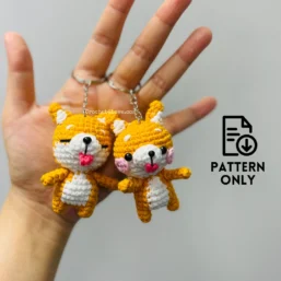 PDF Pattern - Shiba inu keychain size