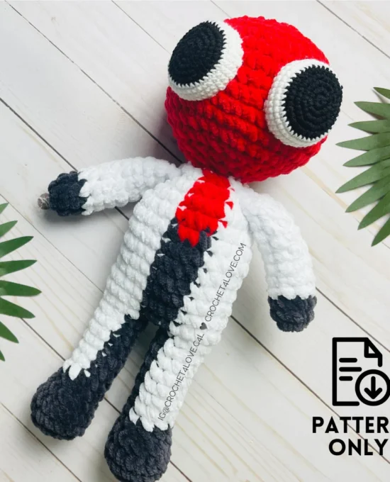 PDF Pattern – Red – Roblox Rainbow Friends