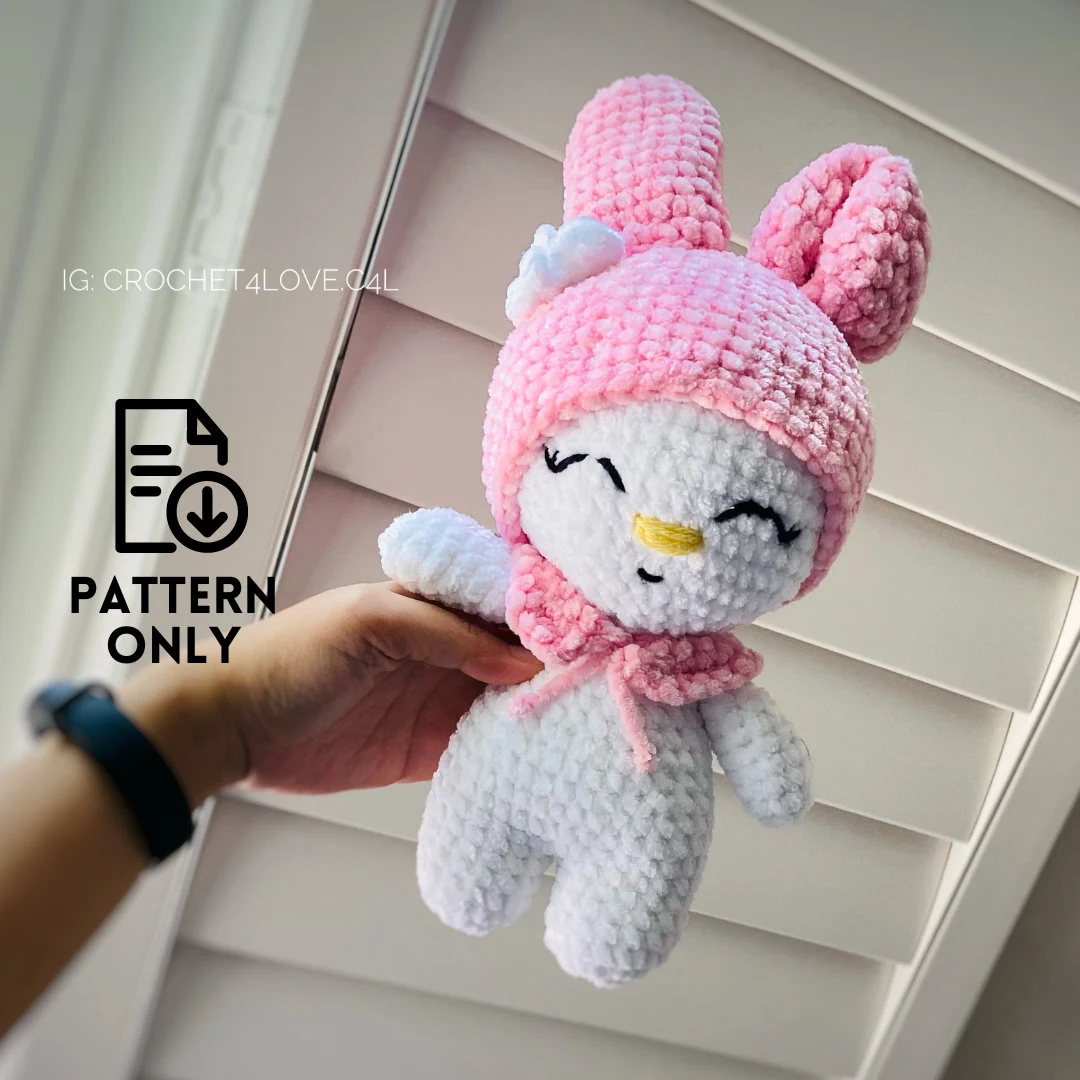 PDF Pattern - Crochet baby pink doll - Image 4