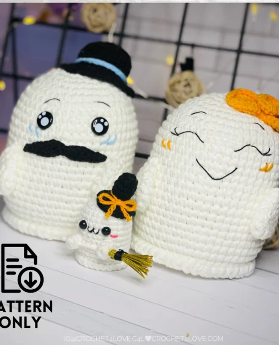 PDF Pattern – Happy Ghost Family