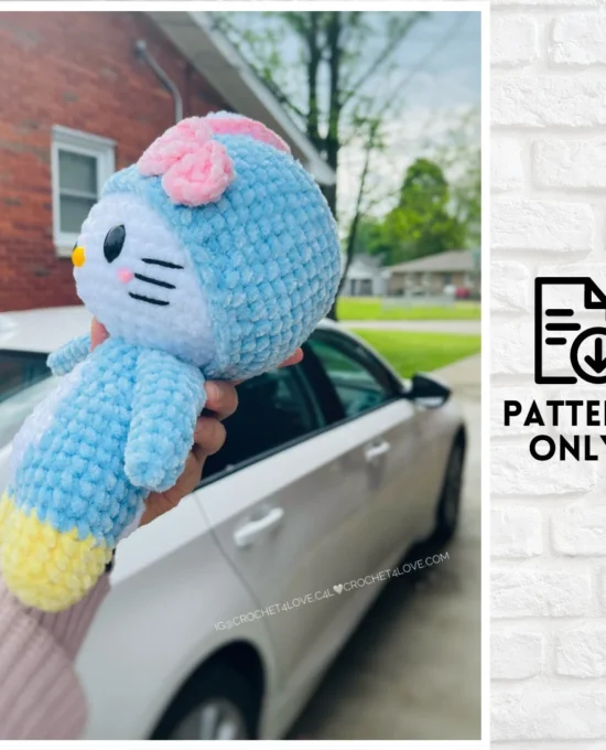 PDF pattern – Cutie kitty penguin doll toy