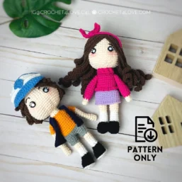 PDF Pattern - Dipper & Mabel Amigurumi dolls