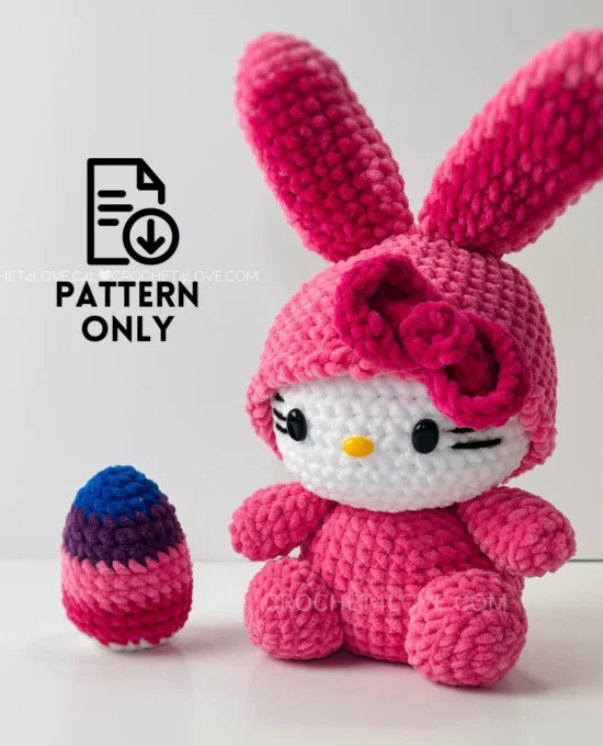 PDF Pattern – Easter Bunny Kitten Animal