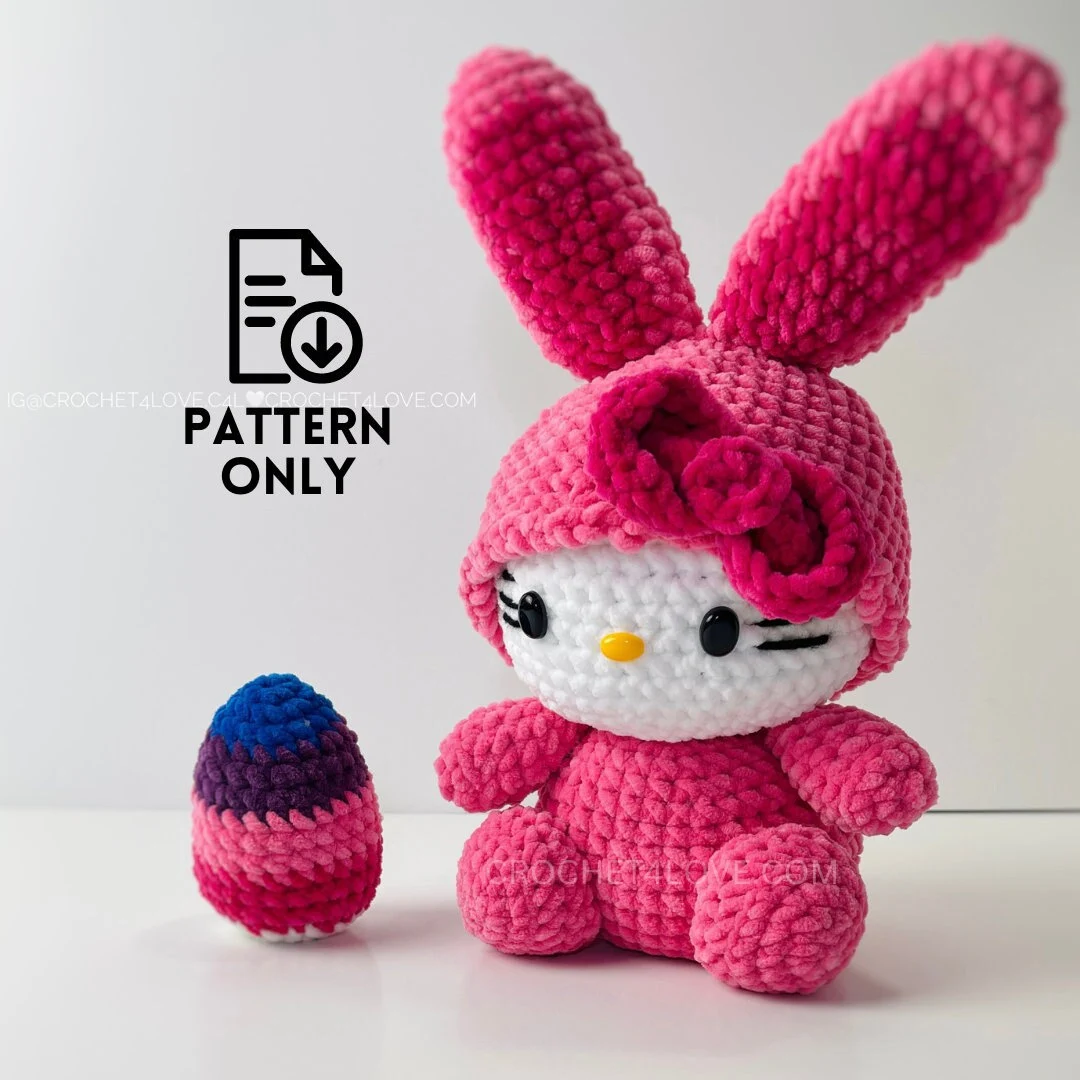 PDF Pattern - Easter Bunny Kitten Animal