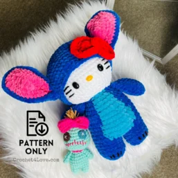 PDF Pattern - Kitten in Blue