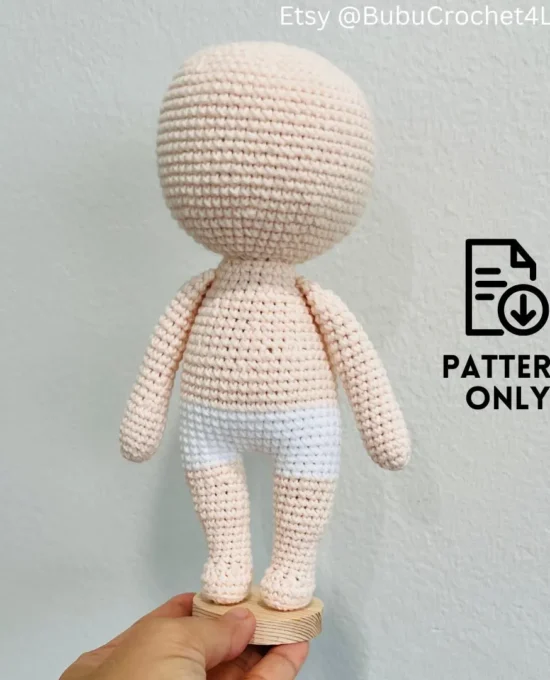 PDF pattern – Crochet Basic Doll Body