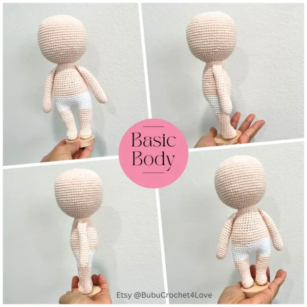PDF pattern – Crochet Basic Doll Body – Crochet4love