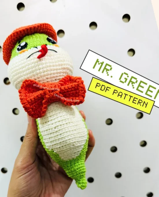PDF Pattern | Mr. Green Snake – The year of Snake