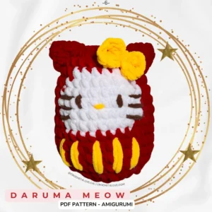 PDF Pattern - Daruma Meow~