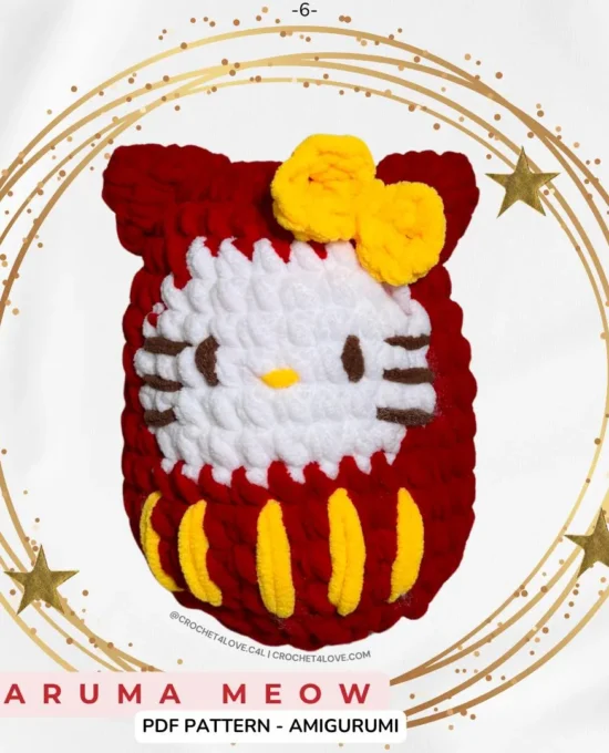 PDF Pattern – Daruma Meow~